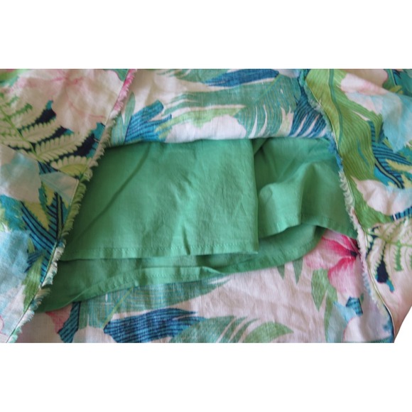 TOMMY BAHAMA Hibiscus Linen Sleeveless Dress Tropical Floral Sz S - Picture 5 of 7